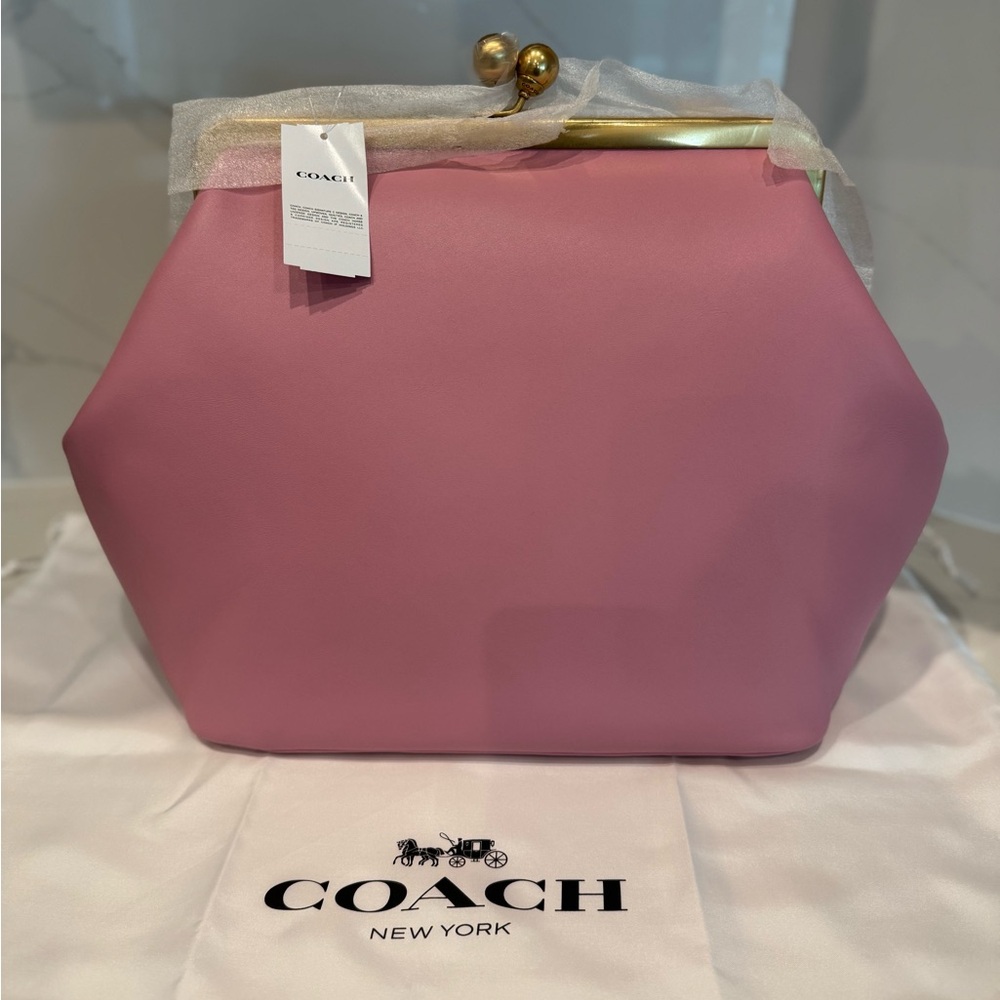 COACH Large Kisslock Frame Bag